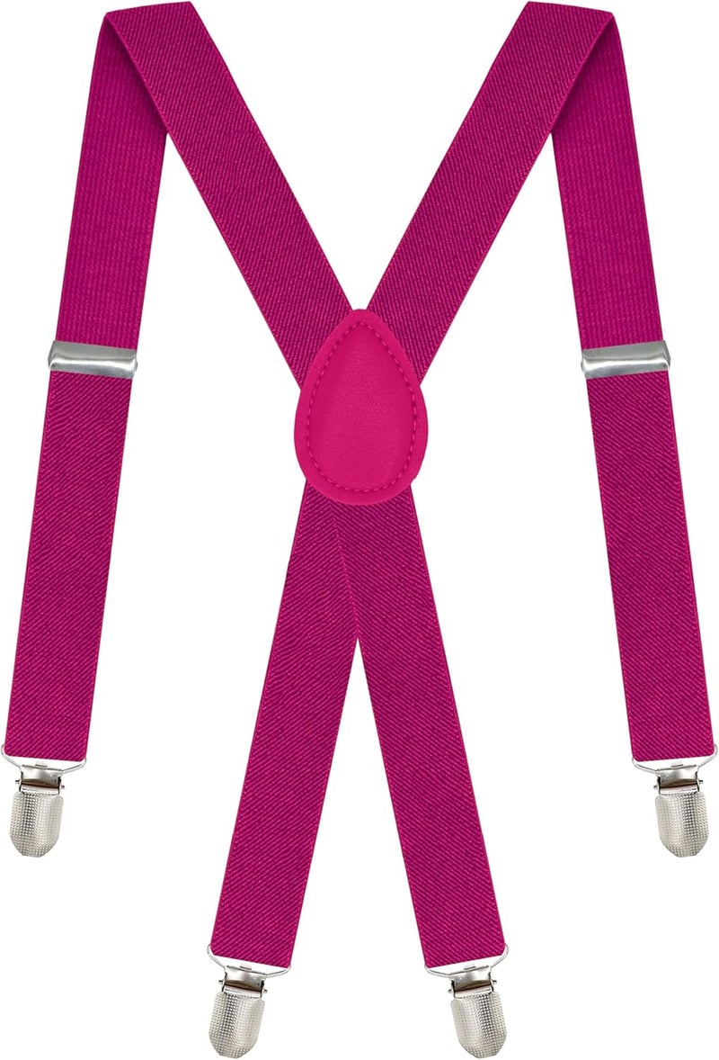 DIBI Suspenders for Men - Adjustable X back Suspender with 4 Strong Clips - Image 1