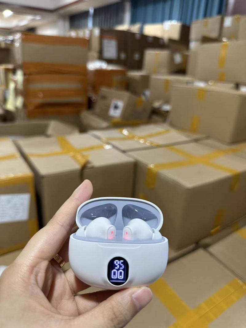 ZX 2025 New Semi-In-Ear Bluetooth Earbuds with Wireless Active Noise Cancellation, Ultra-Long Battery Life, and Digital Display - Image 1