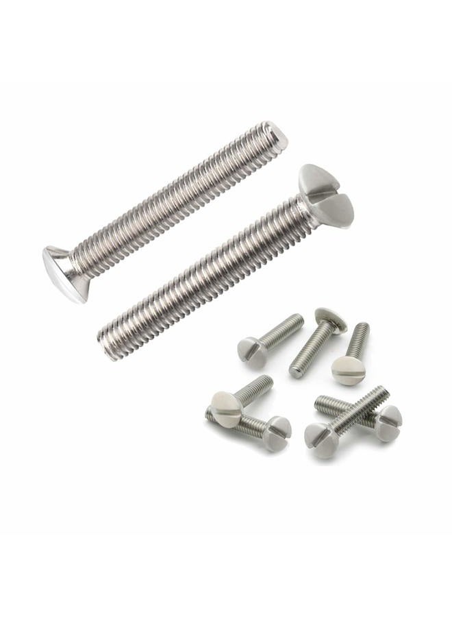 IDGGDI 50 Pcs 3/4 Inch Long 6-32 Thread White Wall Plate Screws Outlet Cover Screws Switch Cover Screws Replacement Wall Plate Screws Electrical Screws - Image 1