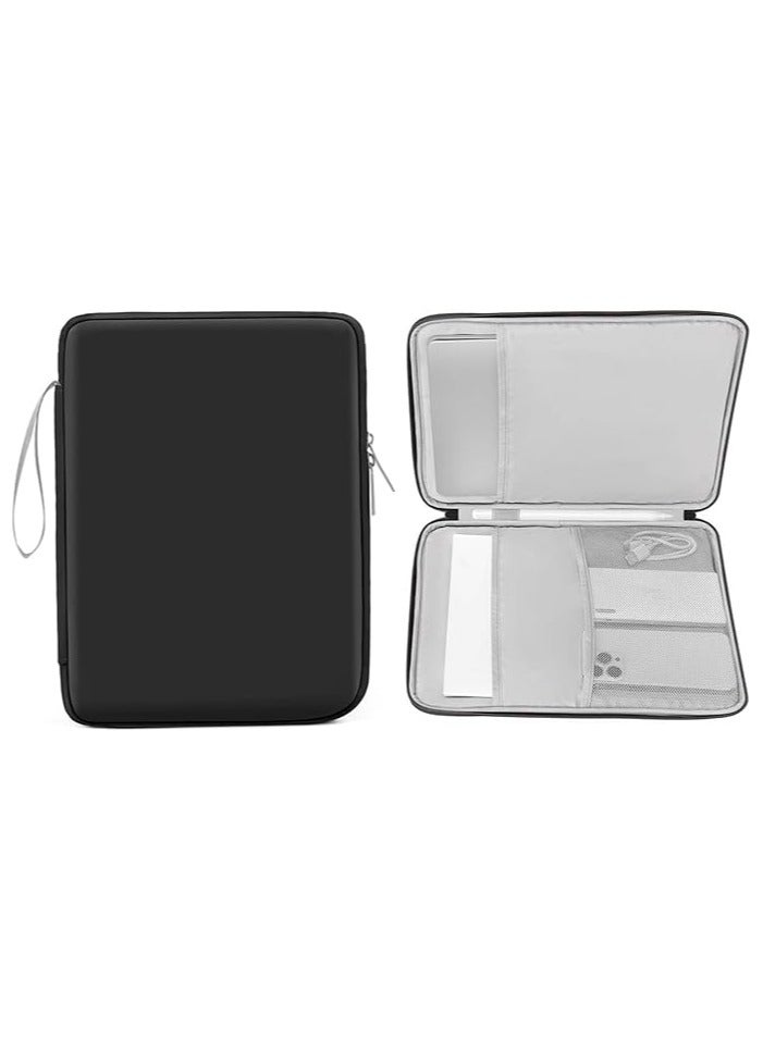 جرين تايجر حافظة كمبيوتر لوحي مقاس 8-13 بوصة، حقيبة حمل واقية مبطنة لجهاز Surface Pro 11/10/9/8/X/7/6 iPad Pro 12.9 M2/M1/2023-2018، 12.4 بوصة Galaxy Tab S9/ S8/S7/S6 ( أسود، 12.9) - Image 1