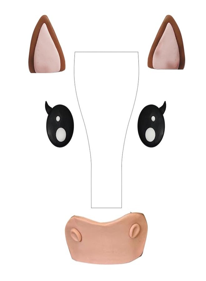 DiDida Horse Cake Topper Big Horse Face Cake Topper for 2 to 7 Inch High Cake - Image 2
