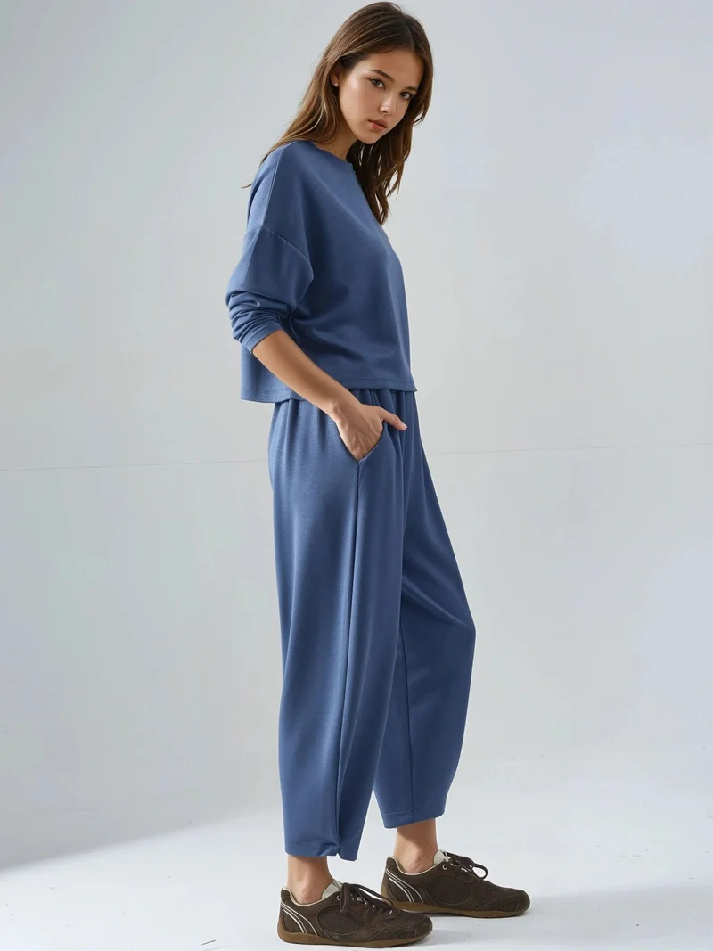 زوبعة Modal Touch Blouse & Salwar Pants Co-ord Set Bersan Collection