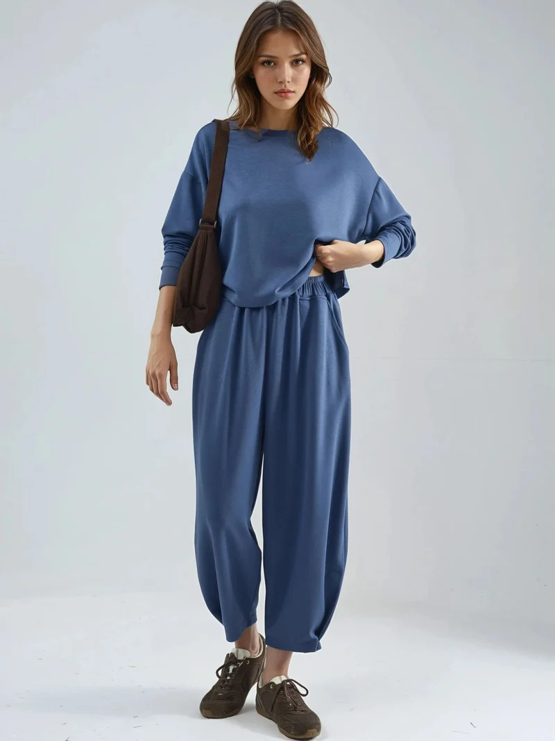 زوبعة Modal Touch Blouse & Salwar Pants Co-ord Set Bersan Collection