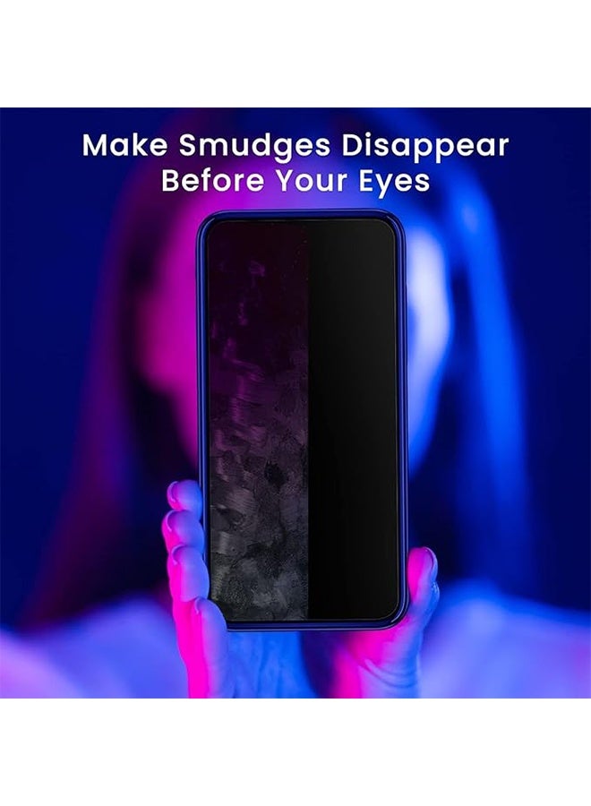 Fingerprint Proof Screen Cleaner, All-in-One Spray & Wipe Cleaner, Sterilization Disinfection Cleansing, Two in One Spray and Microfiber Cloth, for All Phones, Laptop and Tablet Screens - Gray  - Image 3