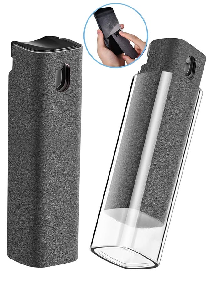 Fingerprint Proof Screen Cleaner, All-in-One Spray & Wipe Cleaner, Sterilization Disinfection Cleansing, Two in One Spray and Microfiber Cloth, for All Phones, Laptop and Tablet Screens - Gray  - Image 1