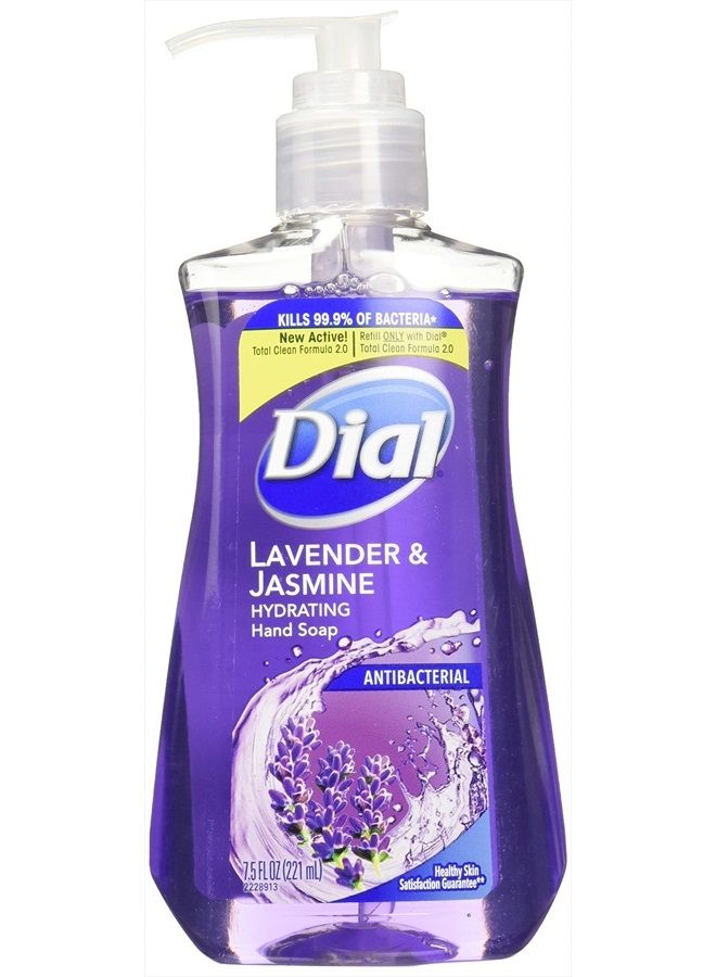 Dial Lavender & Twilight Jasmine Antibacterial Hand Soap With Moisturizer 7.5 Ounce (2 Pack) - Image 1