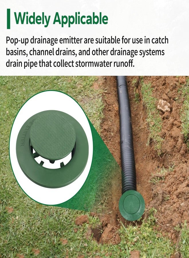 Dfnidy Pop Up Emitter for 4-in Sewer and Drain Pipe, Replacement Pop-Up Drainage Emitter Lid Compatible with Drainage Systems, Upgrade Yard Lawn Drain Cover - Image 3