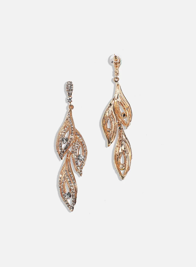 Sohi  Rhinestone Eyes Artificial Drop Earring Jewellery for Women | Best Price UAE