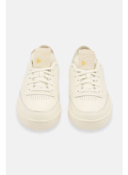 Reebok Women Club C Clean Lace Up Closure Outdoor Shoes, Off White  - Image 2