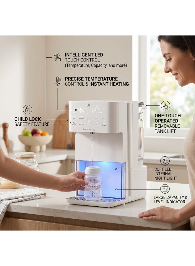Snow Bear Smart Stainless Steel Temperature Control 1.5L Water Kettle, Multiple Safety Features Ensures only Clean Water into Baby’s Bottle - Image 5