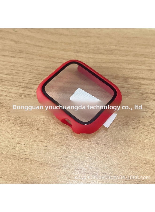 For Apple Watch Watch Case Iwatch987/6/5/4/3/2/1 Generation Case Film Integrated Protection-Color:Red-Exterior Dimension:S10 10th Generation 42mm Special (opp Bag) - Image 1