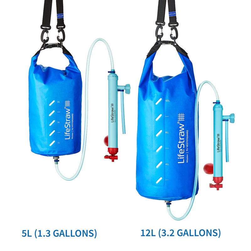 LifeStraw Mission High-Volume Gravity-Fed Water Purifier, 12 L (LSM12), Blue - Image 4