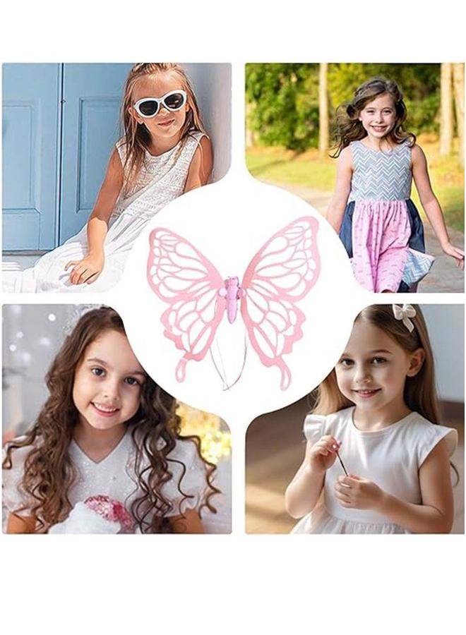 Children's Glowing erfly Wings Back Girl Toy Birthday Gift Moving Elf Dress Up - Image 4