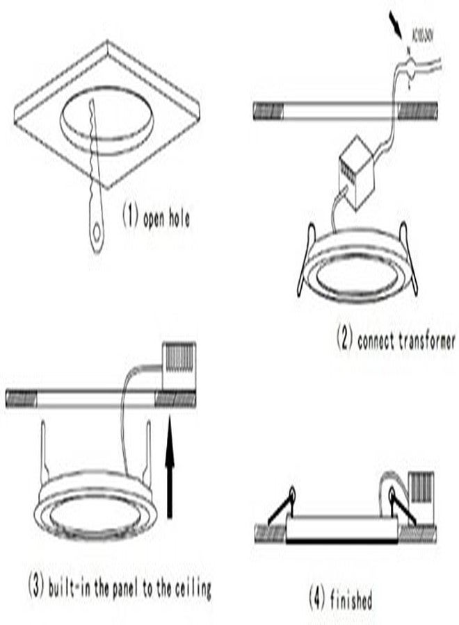FOS 12-Watt LED Panel Light Recessed Ceiling Lamp, 1200 LUMENS - Slim | Round | Cool White 6500k (Pack of 4) - Image 4