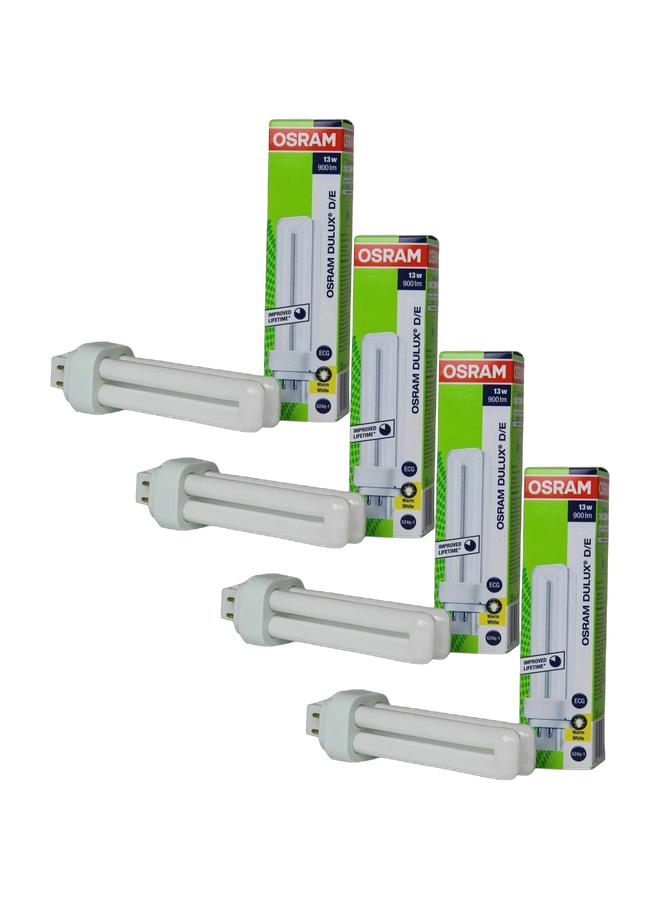 OSRAM Dulux D 13W CFL Bulb G24D-1 2-Pin Base | Warm White 830 | Energy-Saving Compact Fluorescent Light | Long-Lasting & Efficient | OS-DULUX-D-13W-WW - Image 1