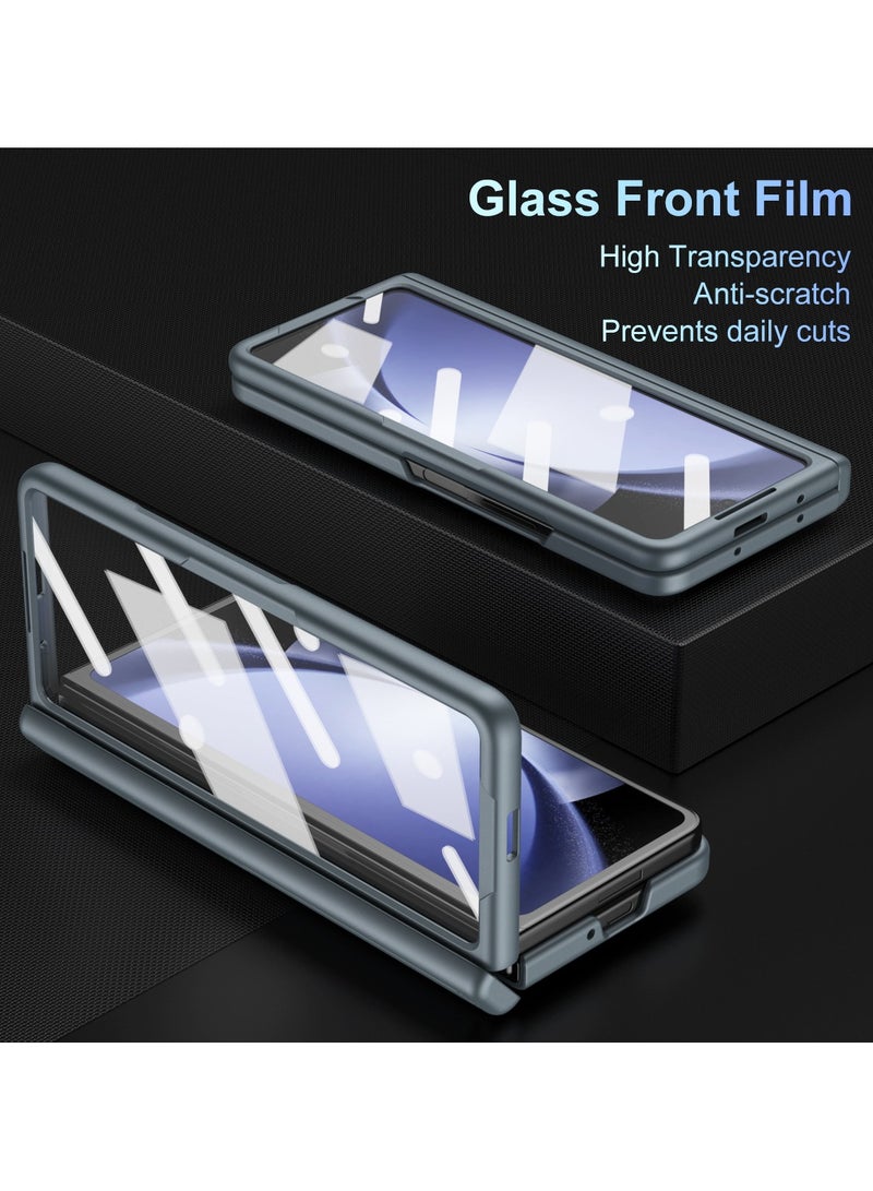 جراب هاتف Samsung Galaxy Z Fold 5/W24 مع حامل قلم وقلم، وحماية المفصلة، ​​وواقي شاشة مدمج وحماية الحامل، جراب هاتف مقاوم للصدمات ومضاد لبصمات الأصابع - Image 2