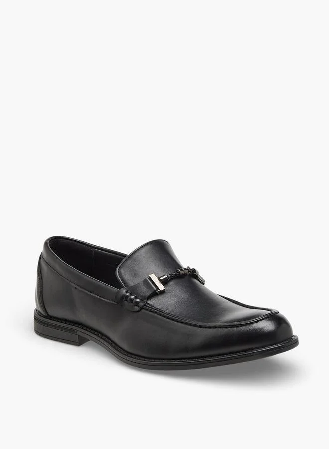 LBL By Shoexpress BLACK Men Braided Accent Slip-On Loafers for Men | Best Price UAE