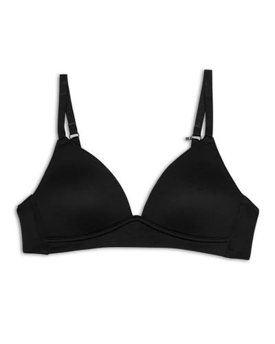 Maidenform Girl Big Girls' Slim Wireless Bra, Black, 32A - Image 3