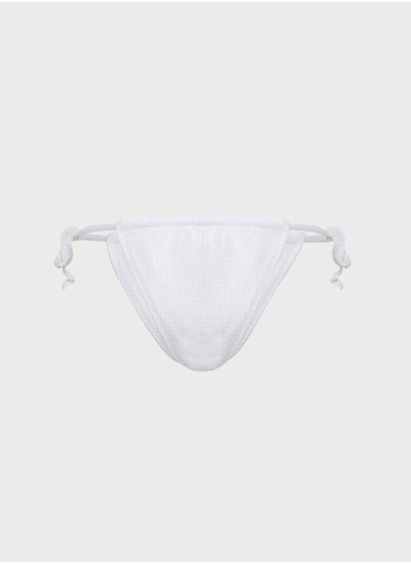 PUBLIC DESIRE - Textured Ring Detail Bikini Bottom - Image 1
