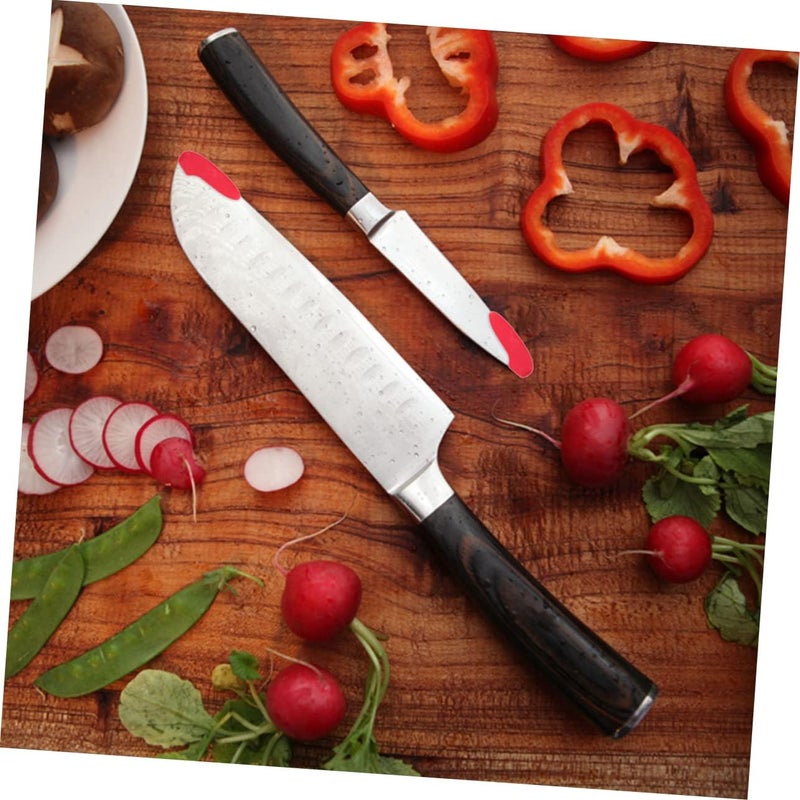 30pcs Knife Tip Protective Sleeves Red Cutter Tip Covers for Safe Storage Prevents Damage and Injury for Kitchen and Chef Knives - Image 5