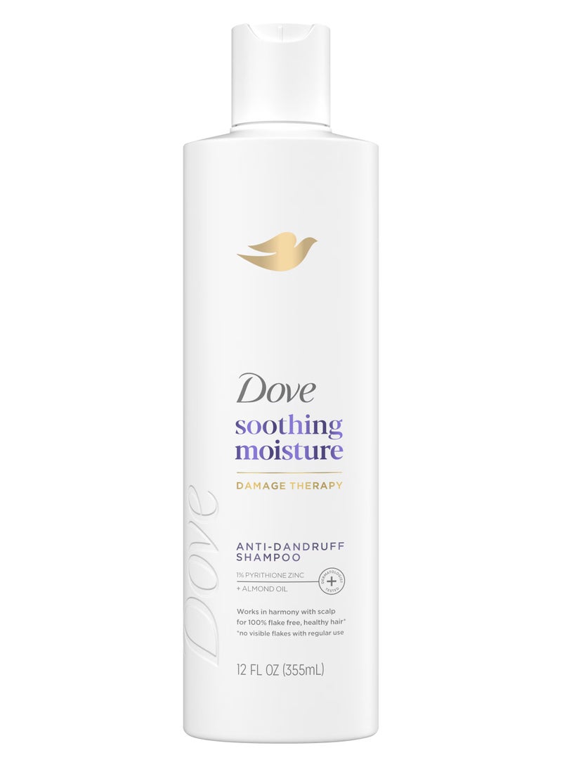 Dove soothing moisture DAMAGE THERAPY ANTI-DANDRUFF SHAMPOO 355mL - Image 1