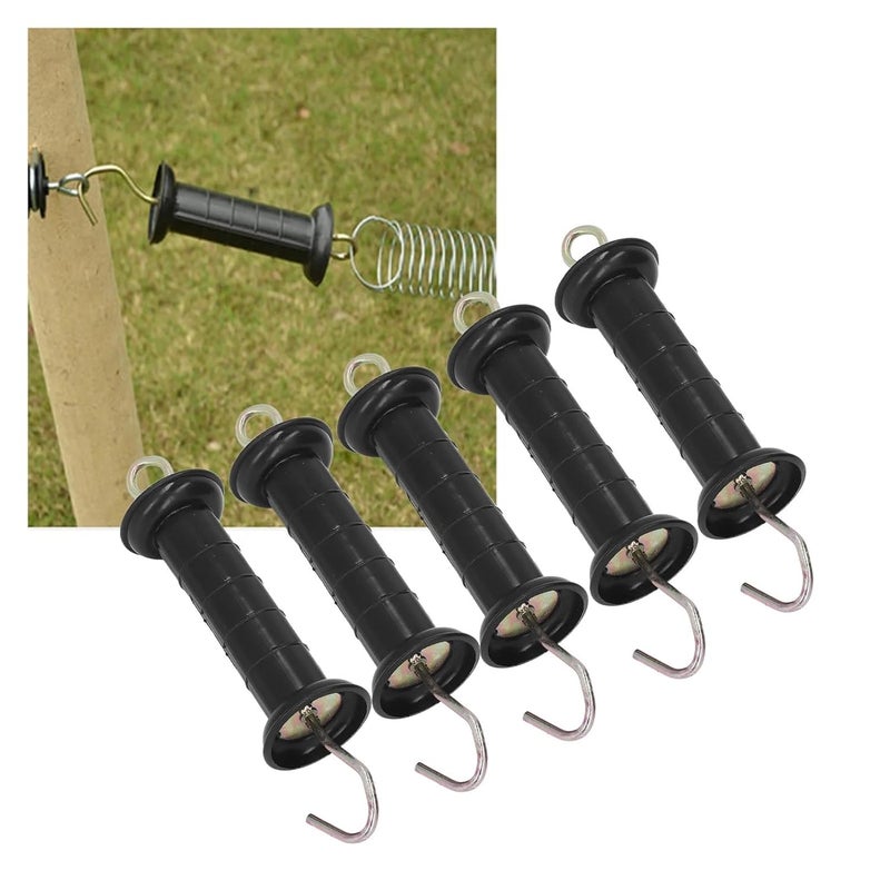 Electric Fence Gate Handles 4PCS Insulated Electric Fence Handle with Metal Hook Vibration-Proof Door for Garden Farm/Ranch/Fence Pulls - Image 4