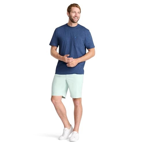IZOD Mens Saltwater Soft Wash Pocket Crew TShirt Club Blue XLarge - Image 3