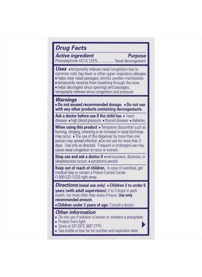 Little Remedies - Decongestant Nose Drops | Phenylephrine Hydrochloride, Alcohol-Free | 0.5 Fluid Ounces | 1-Pack - Image 1
