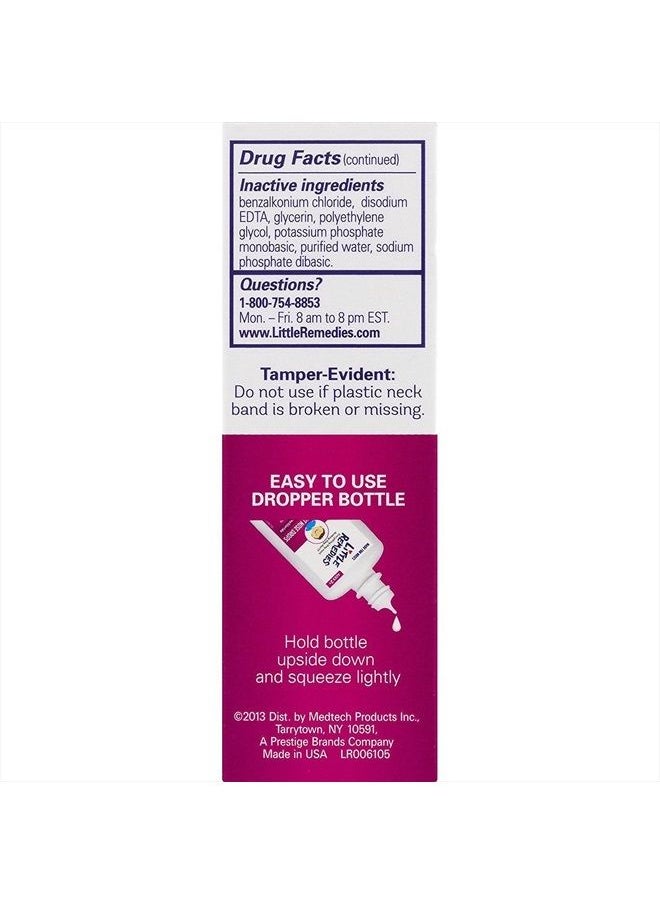 Little Remedies - Decongestant Nose Drops | Phenylephrine Hydrochloride, Alcohol-Free | 0.5 Fluid Ounces | 1-Pack - Image 1