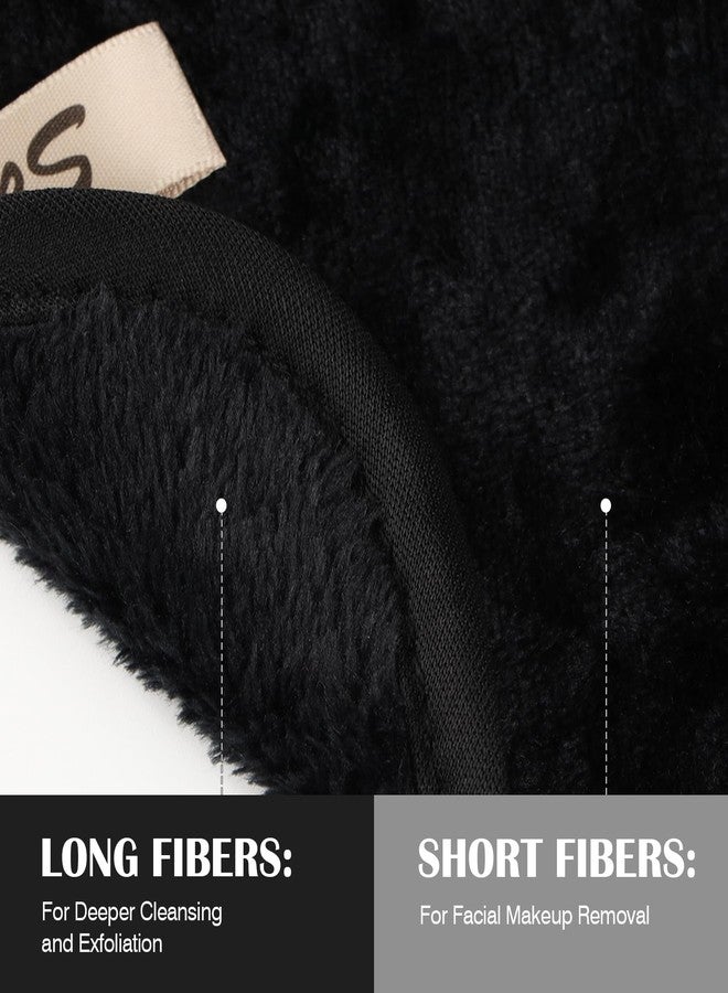 Orighty Makeup Remover Cloths 7-Day Set, Premium & Reusable Makeup Remover Pads, Erase Make-up With Just Water, Make-up Set For Eyes, Lips, Foundation and more, Ideal Choice For Women (Black) - Image 5