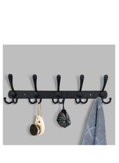 Generic Wall Hanger With 5 Hooks Black 45cm  - Image 4