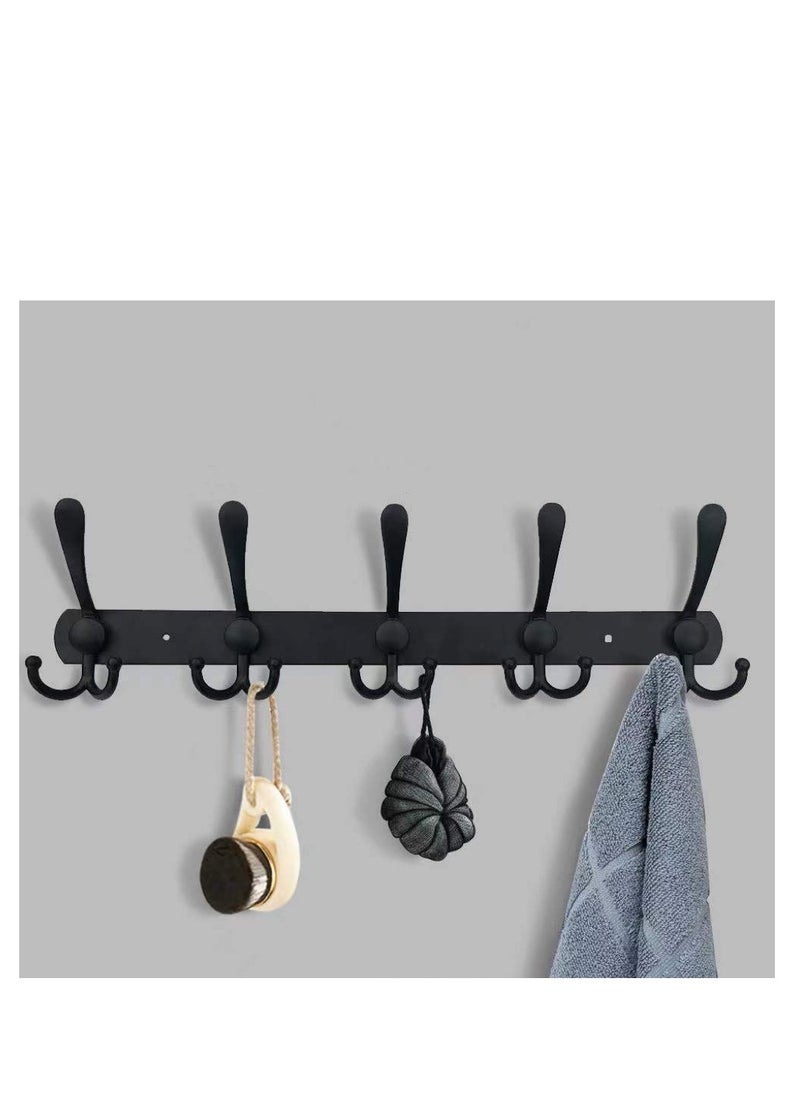 Generic Wall Hanger With 5 Hooks Black 45cm  - Image 4