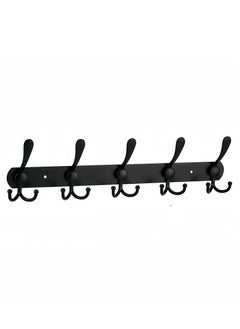 Generic Wall Hanger With 5 Hooks Black 45cm  - Image 1