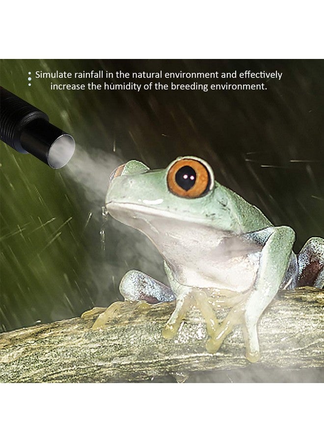 EMVANV Reptile Humidifier Misters Fogger with Hose, Lizard Tortoise Amphibians Reptile Humidifier Terrariums for Amphibians/Herps/Vivarium with Terrariums and Enclosures(Black,size:US) - Image 5