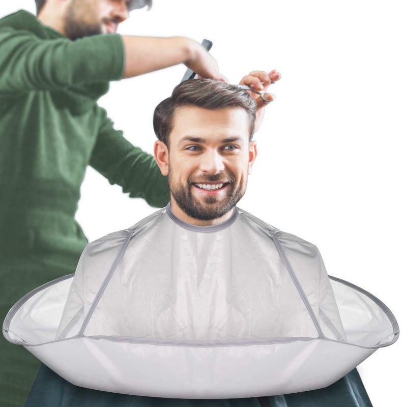RHYDON RHYDON Hair Apron Cape Hairstylist Simple Design Pattern Hair Cutting Cloak Beard Shaving Umbrella Waterproof Cape Barber Home Salon Haircut Hairdresser Apron Cloth for Adult Women Men Kids - Image 1