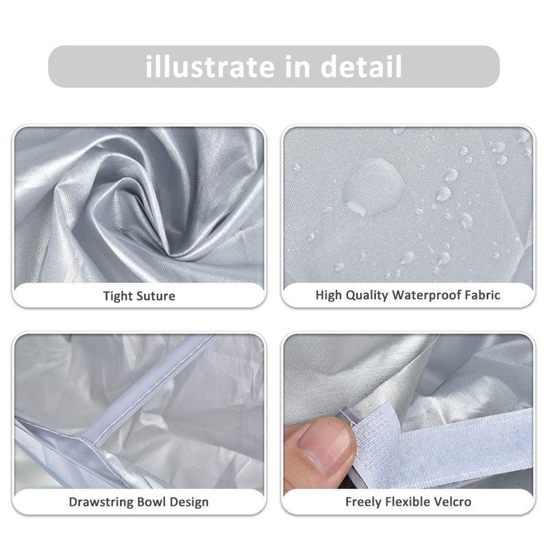 RHYDON RHYDON Hair Apron Cape Hairstylist Simple Design Pattern Hair Cutting Cloak Beard Shaving Umbrella Waterproof Cape Barber Home Salon Haircut Hairdresser Apron Cloth for Adult Women Men Kids - Image 4