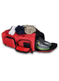 STORYTELLER BRAVE  45L Multi Compartment Unisex Hiking/Trekking/Camping Backpack With Shoes Compartment for Men and Women RED  - Image 3