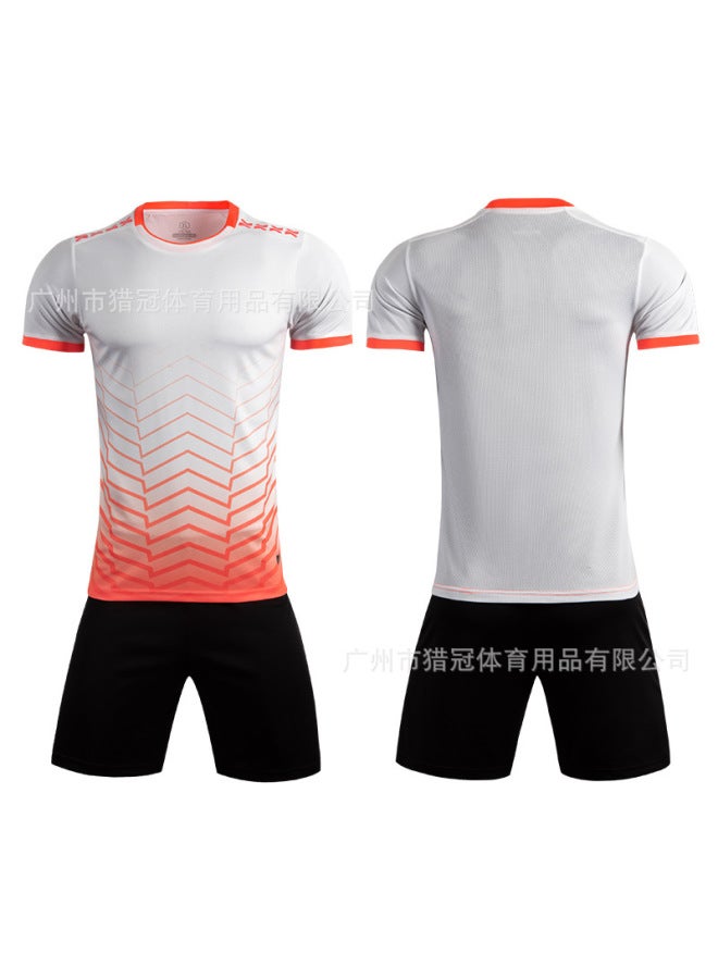 # M8622/white Short Sleeve Football Jersey - Image 1