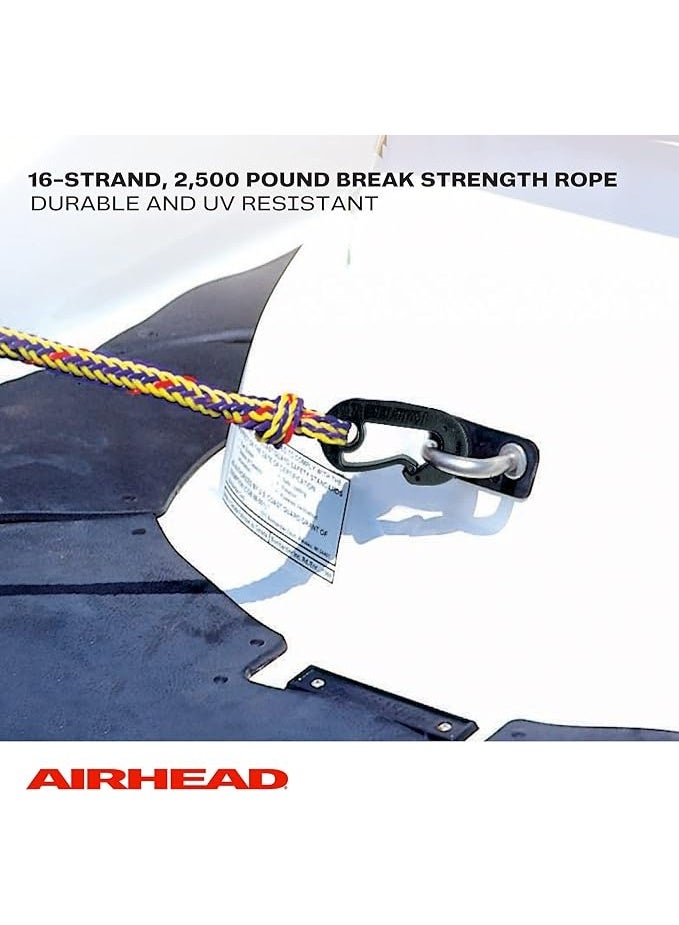 Airhead حبل ربط قارب Airhead PWC، 7 أقدام، عبوة من 2، أصفر / أسود للقوارب المائية - Image 5
