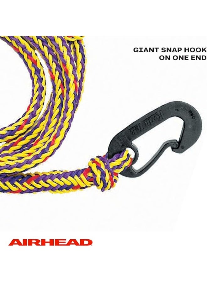 Airhead حبل ربط قارب Airhead PWC، 7 أقدام، عبوة من 2، أصفر / أسود للقوارب المائية - Image 2