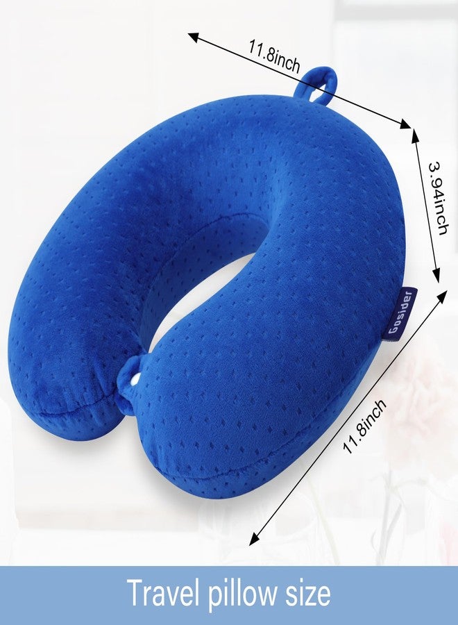 Gosider Neck Pillow for Travel Pillow Memory Foam U Shape Comfortable Travel Neck Pillow Head Neck Support Airplane Pillow for Traveling, Car, Home, Office, Travel Neck Flight Pillow - Image 3