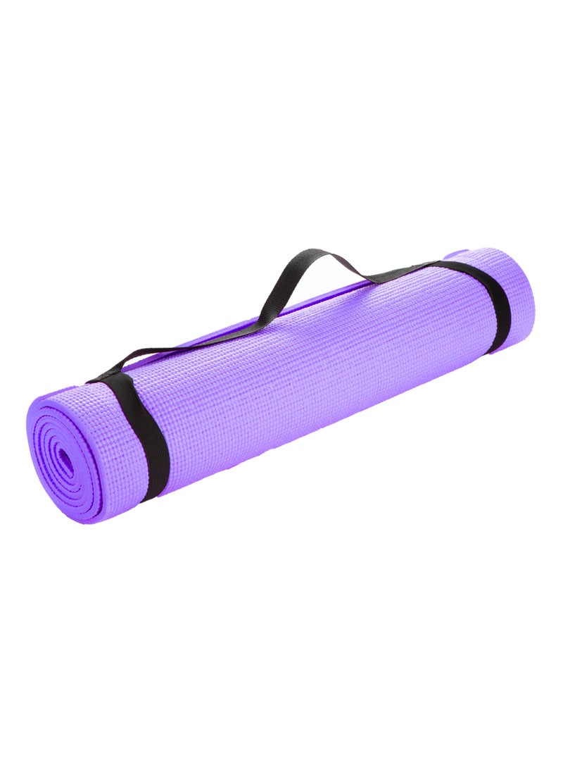 Mind Reader Mind Reader YOGAPVCPUR All Purpose Extra Thick Yoga Fitness  Exercise Mats with Carrying Strap High Density AntiTear 