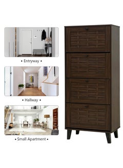 Generic Wooden Shoe Cabinet With Flip Doors 155*60*40 CM  - Image 4