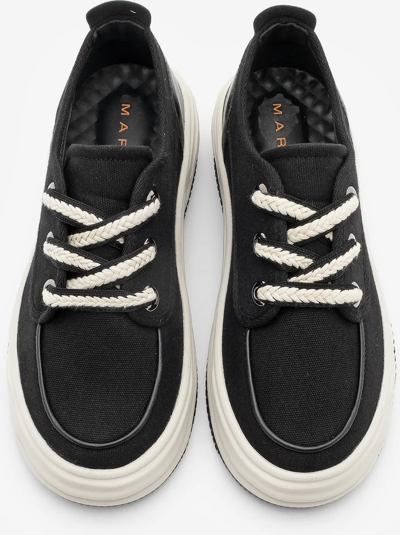 مارجين Women's Sneaker Lace-Up Linen Sports Shoes Rotvi