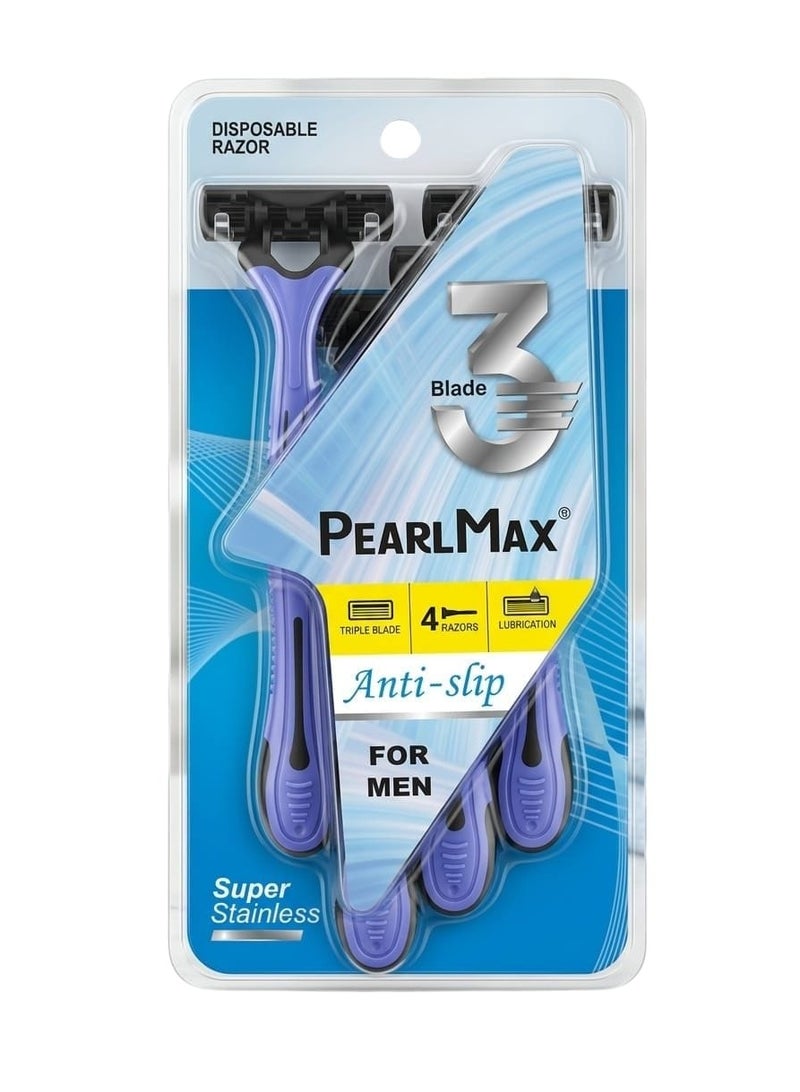 PEARL MAX ANTI SLIP FOR MEN 4 RAZOR 3 BLADE