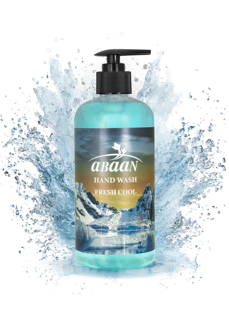 ABAAN - Hand Wash Fresh Cool, 500ml (Pack of 2) | Refreshing Hand Wash with Invigorating Scent | Liquid Hand Wash | Made in UAE - Image 2