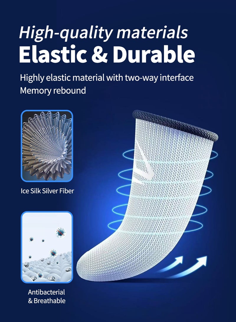 بيكسنست قطعتان من أكمام أصابع PUBG Mobile، مزودة بغطاء محمول من سبائك الألومنيوم، أكثر حساسية ومقاومة للتعرق. مناسبة لألعاب PUBG/Fortnite/Call of Duty/Rule of Survival وغيرها (أبيض) - Image 5