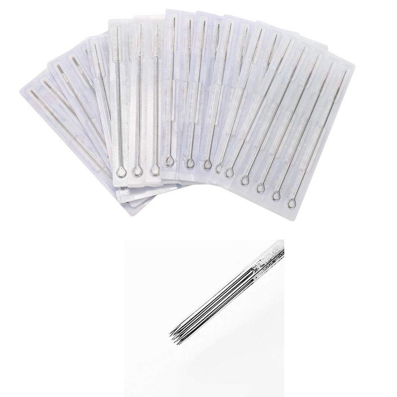 new star tattoo Tattoo Needles,New Star Tattoo Box Of 50PCS #12 18RS Round Shader Premade Sterile Tattoo Needles Supply - Image 1