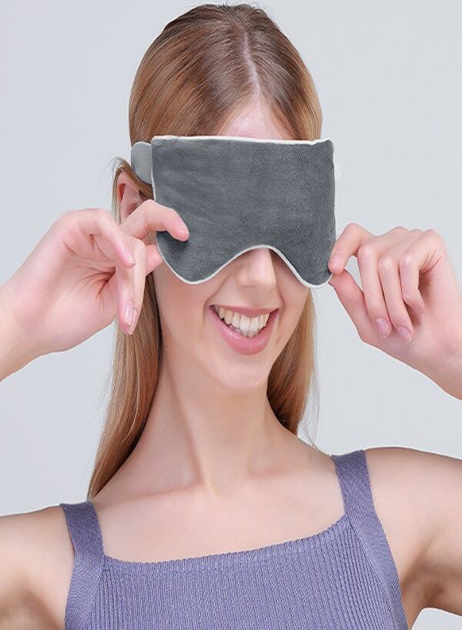 General Weighted Eye Mask for Dry Eyes Microwave Activated Heated Eye Masks for Dry Eyes Treatment Headache Moist Heat Warm Eye Compress with Glass Bead Adjustable Strap Dry Eye Therapy  - Image 5