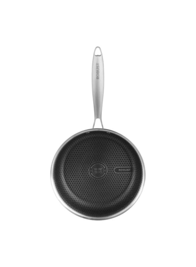 ROBUST Steel Frying Pan, 32 cm, 2.5 L - Silver - Image 3